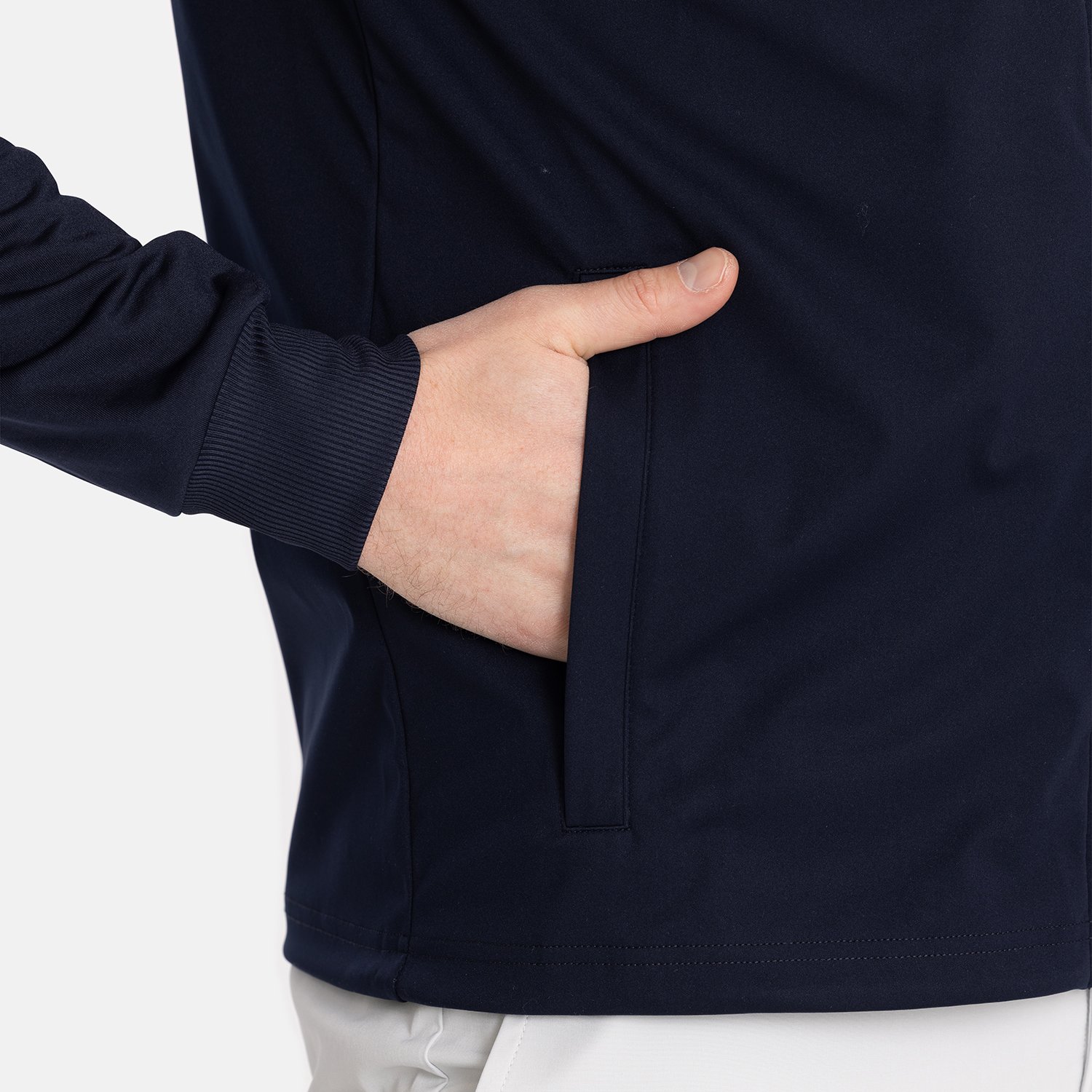 M Hybrid Raglan Hood Jacket Blå Bogeys & Birdies