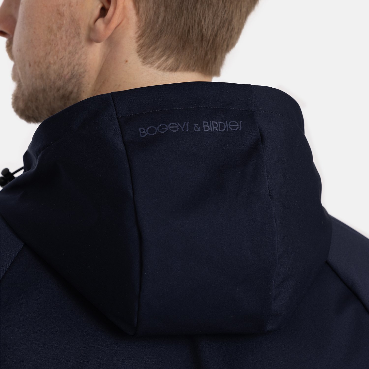 M Hybrid Raglan Hood Jacket Blå Bogeys & Birdies