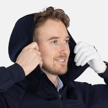 M Hybrid Raglan Hood Jacket Blå Bogeys & Birdies