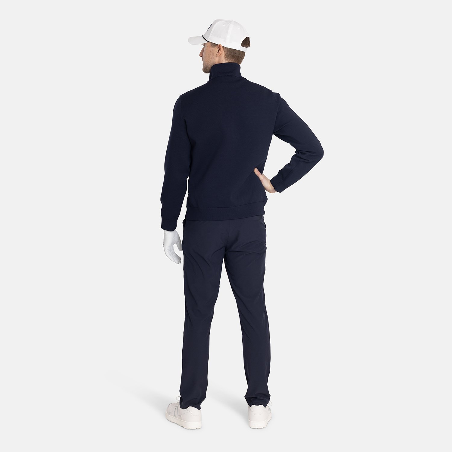 M Knitted Windbreaker Blå Bogeys & Birdies M Knitted Windbreaker Blå Bogeys & Birdies