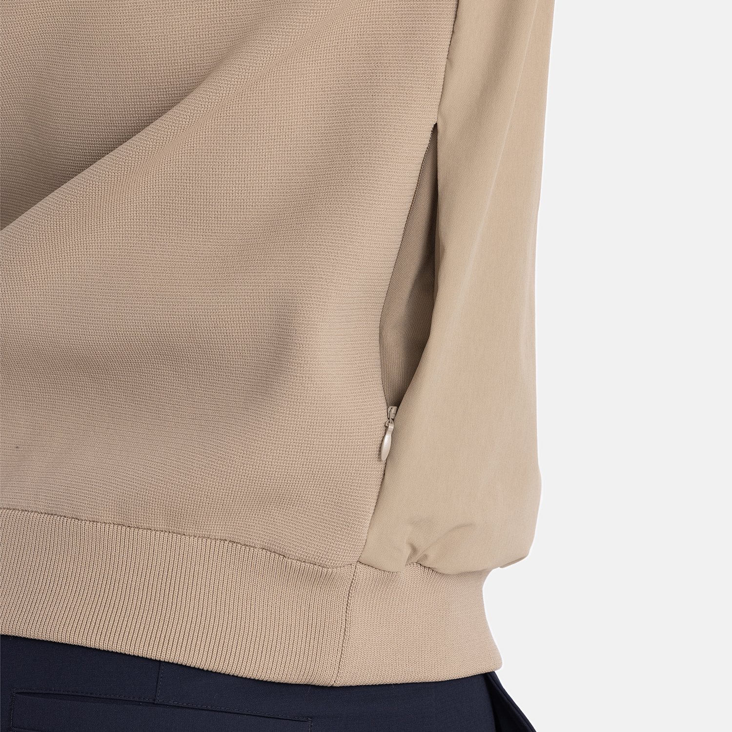 M Knitted Windbreaker Beige Bogeys & Birdies M Knitted Windbreaker Beige Bogeys & Birdies