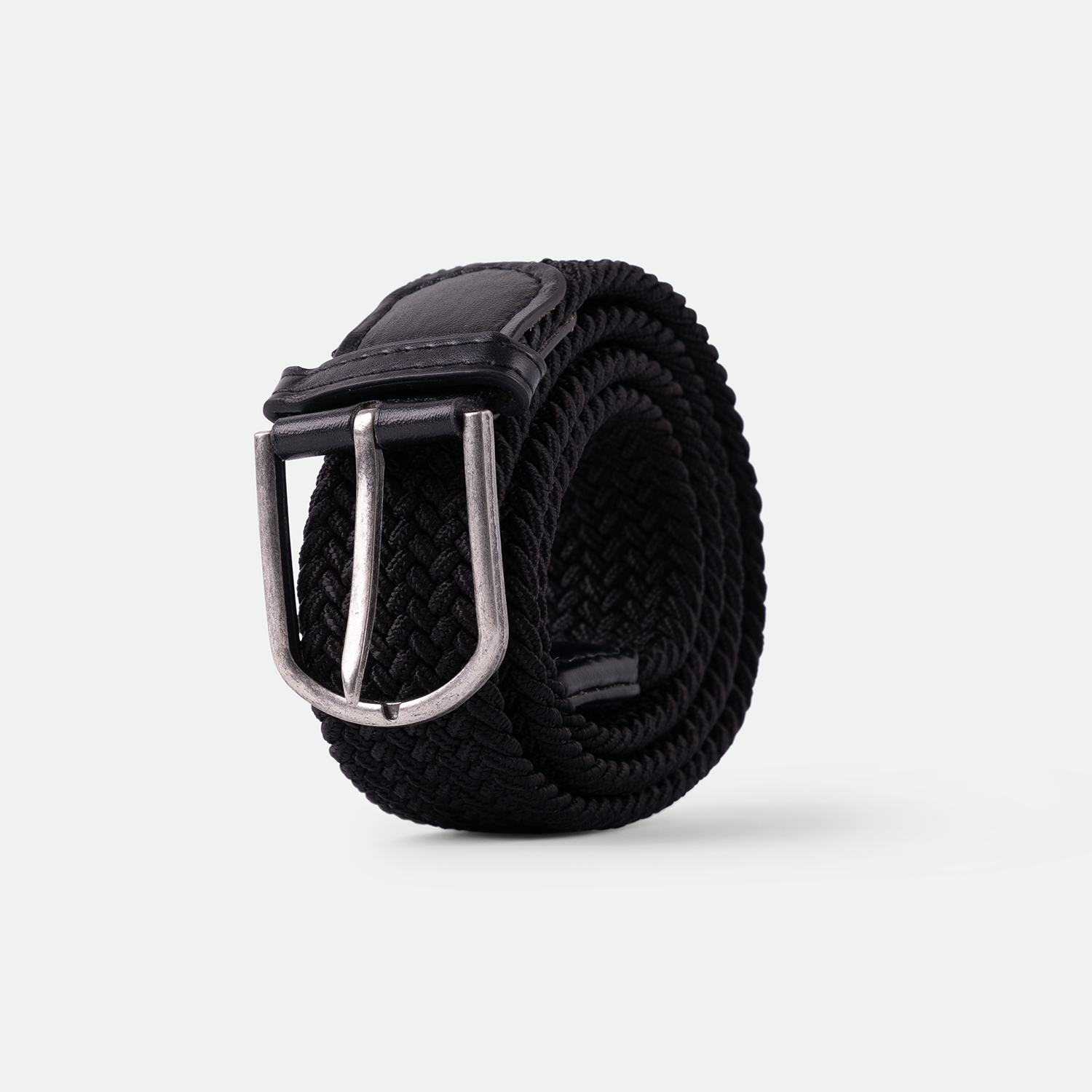 Braided Belt Elastic Schwarz