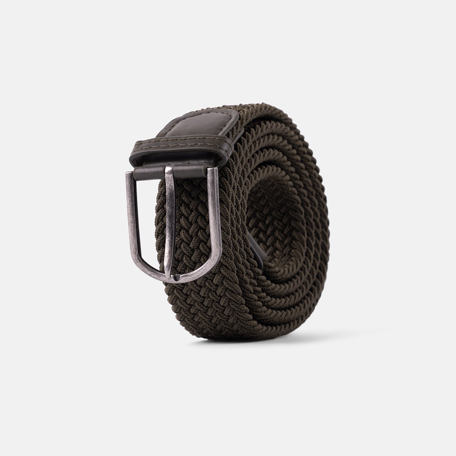 Braided Belt Elastic Grön