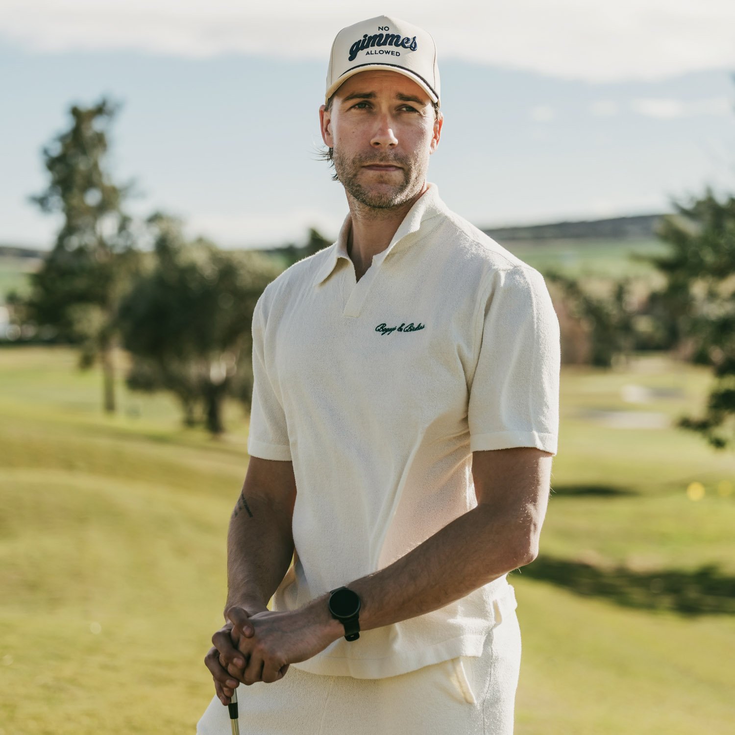 M Resort Shirt Beige Bogeys & Birdies