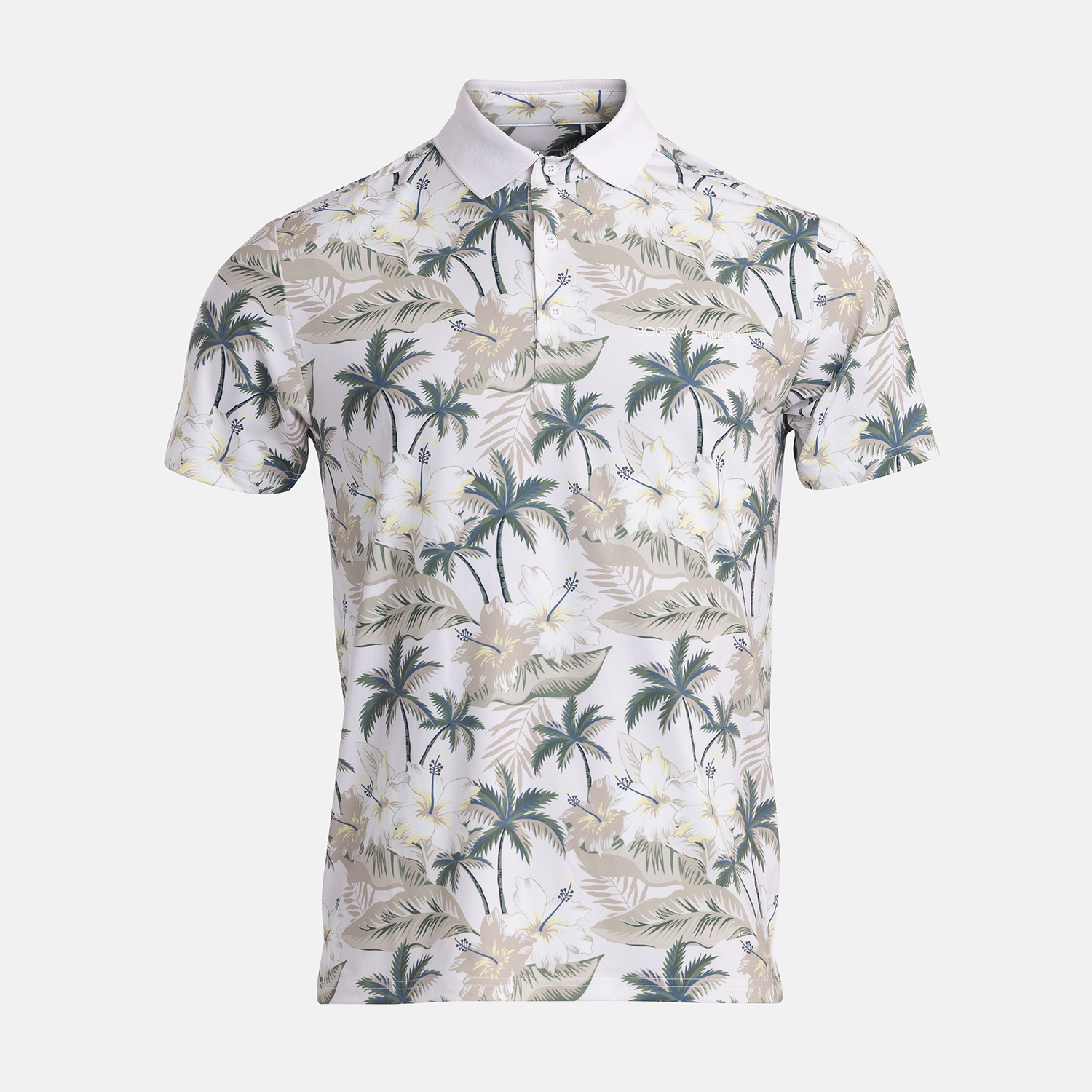 Bogeys & Birdies Tech Pique AOP Flowerprint Polo Shirt