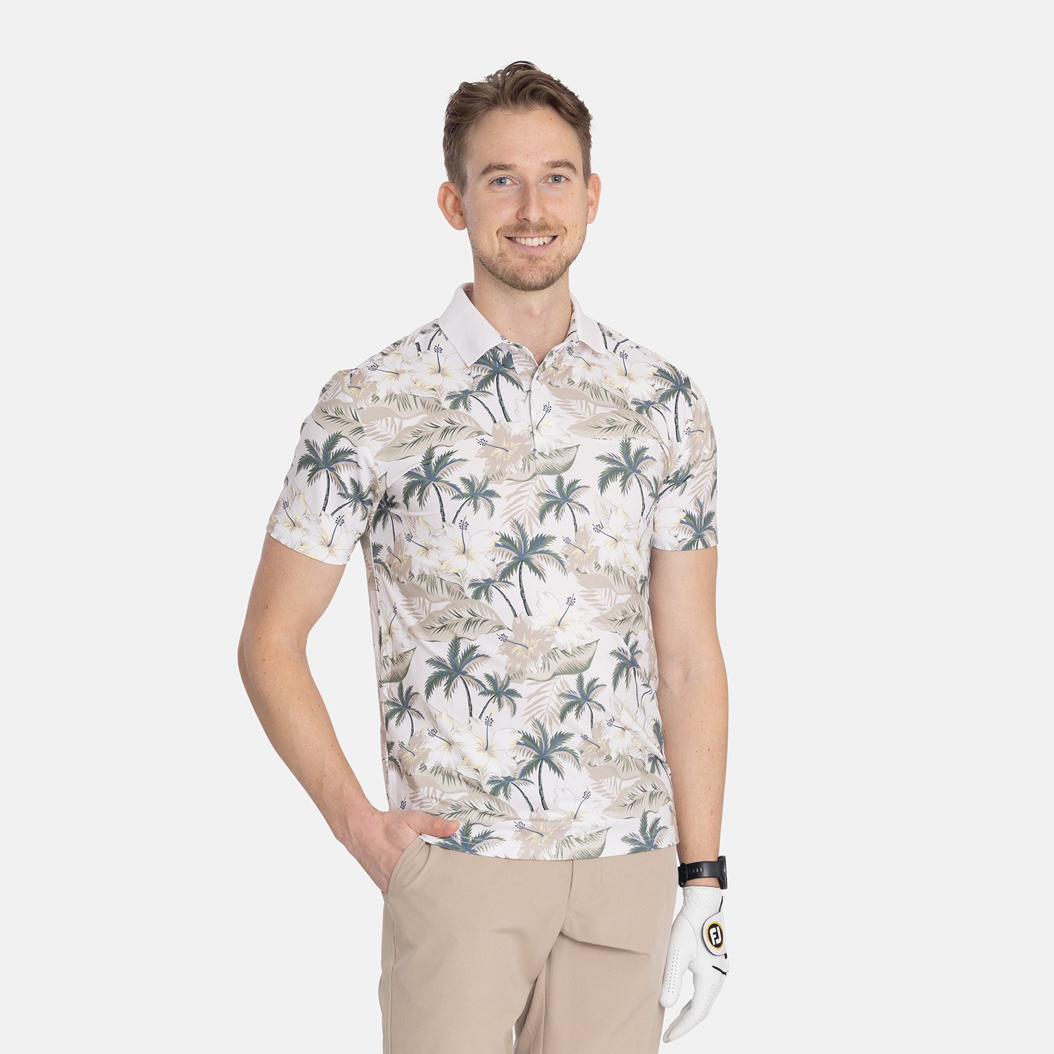 M Tech Pique AOP Flowerprint Bogeys & Birdies