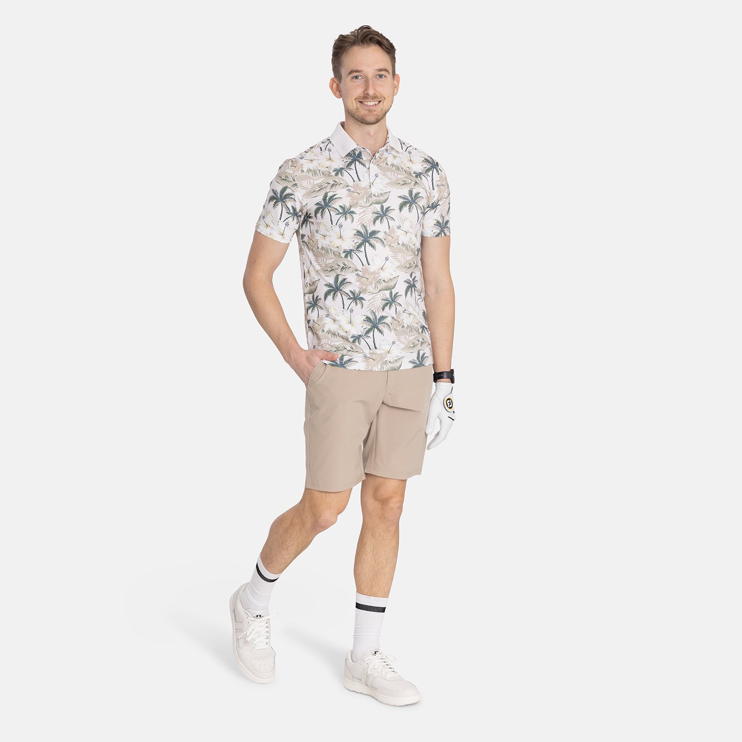 M Tech Pique AOP Flowerprint Bogeys & Birdies