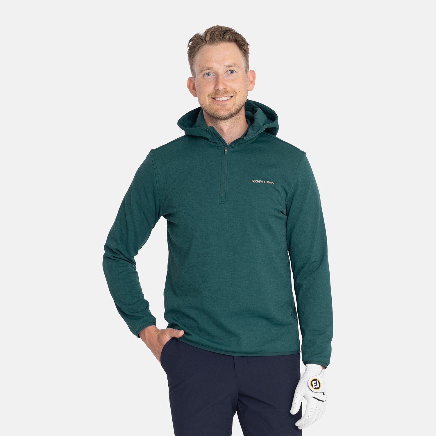 M Tech Waffle Hood Green Bogeys & Birdies