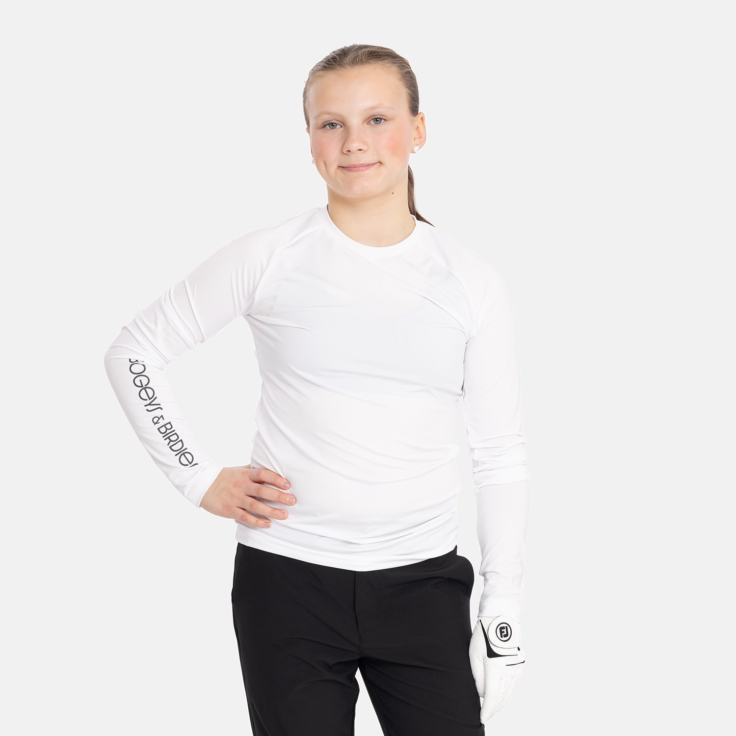 Jr First Layer LS Tee Weiß Bogeys & Birdies