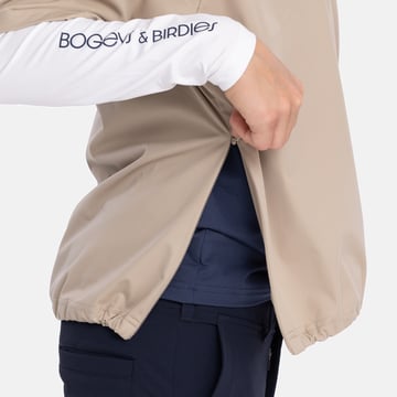 Jr Windbreaker SS 1/4 Zip Beige Bogeys & Birdies