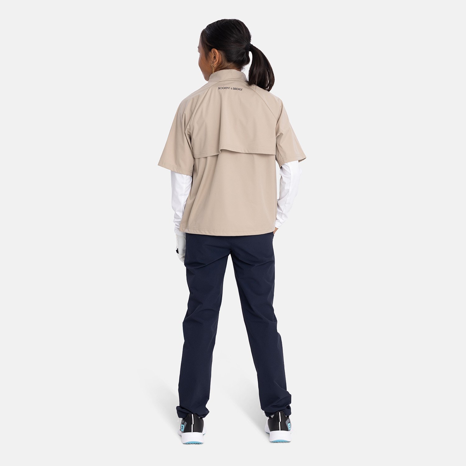 Jr Windbreaker SS 1/4 Zip Beige Bogeys & Birdies Jr Windbreaker SS 1/4 Zip Beige Bogeys & Birdies