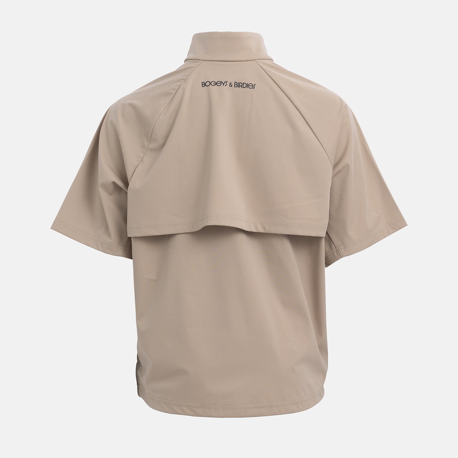 Jr Windbreaker SS 1/4 Zip Beige Bogeys & Birdies