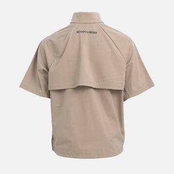 Jr Windbreaker SS 1/4 Zip Beige Bogeys & Birdies