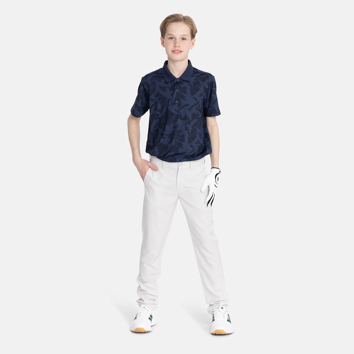 Jr Tech Pique Birdie AOP Blå Bogeys & Birdies