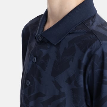 Jr Tech Pique Birdie AOP Blå Bogeys & Birdies