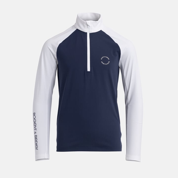 Jr Light Mid Layer LS Vit Blå Bogeys & Birdies
