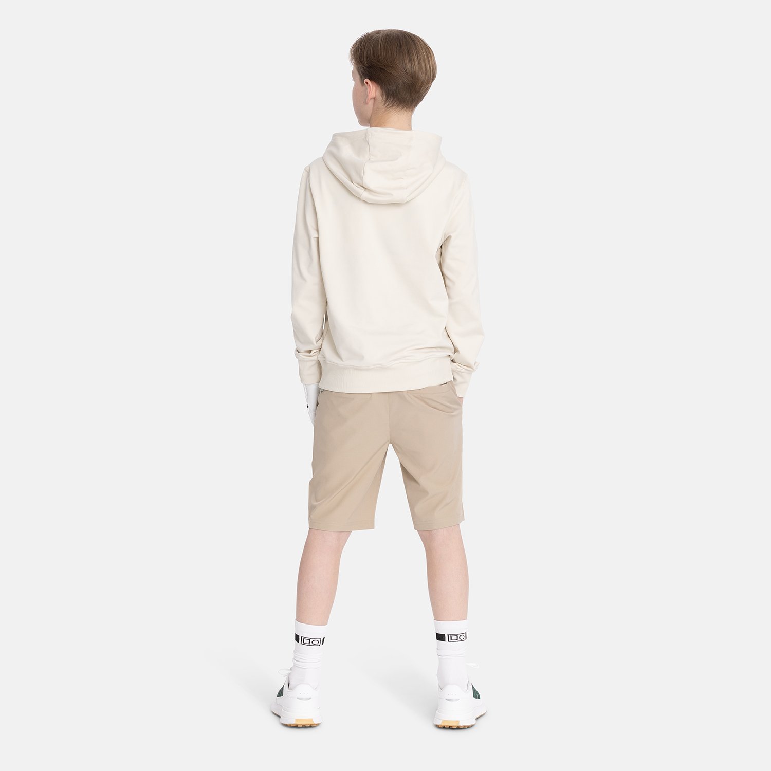Jr Tech Hood Beige Bogeys & Birdies