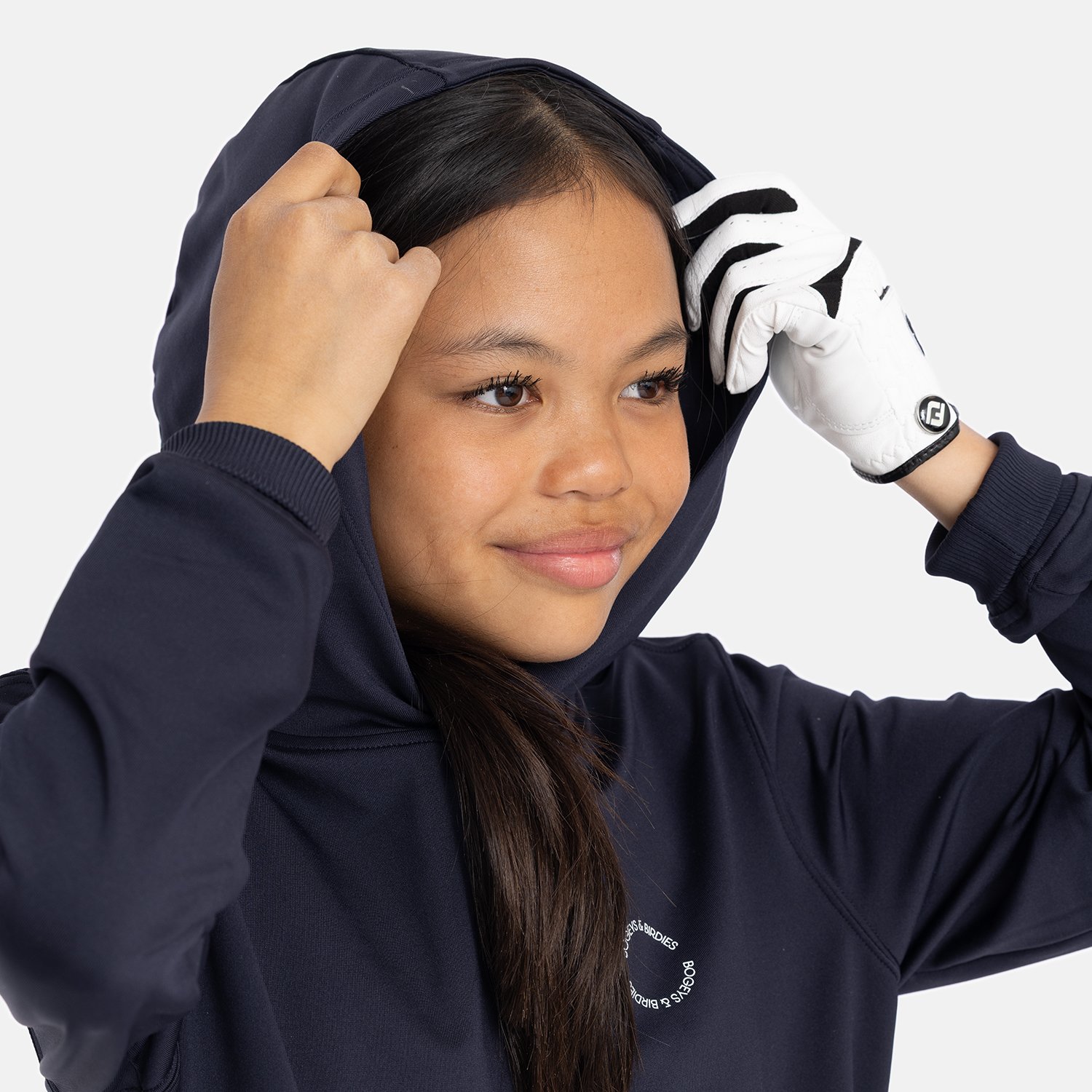 Jr Tech Hood Blå Bogeys & Birdies