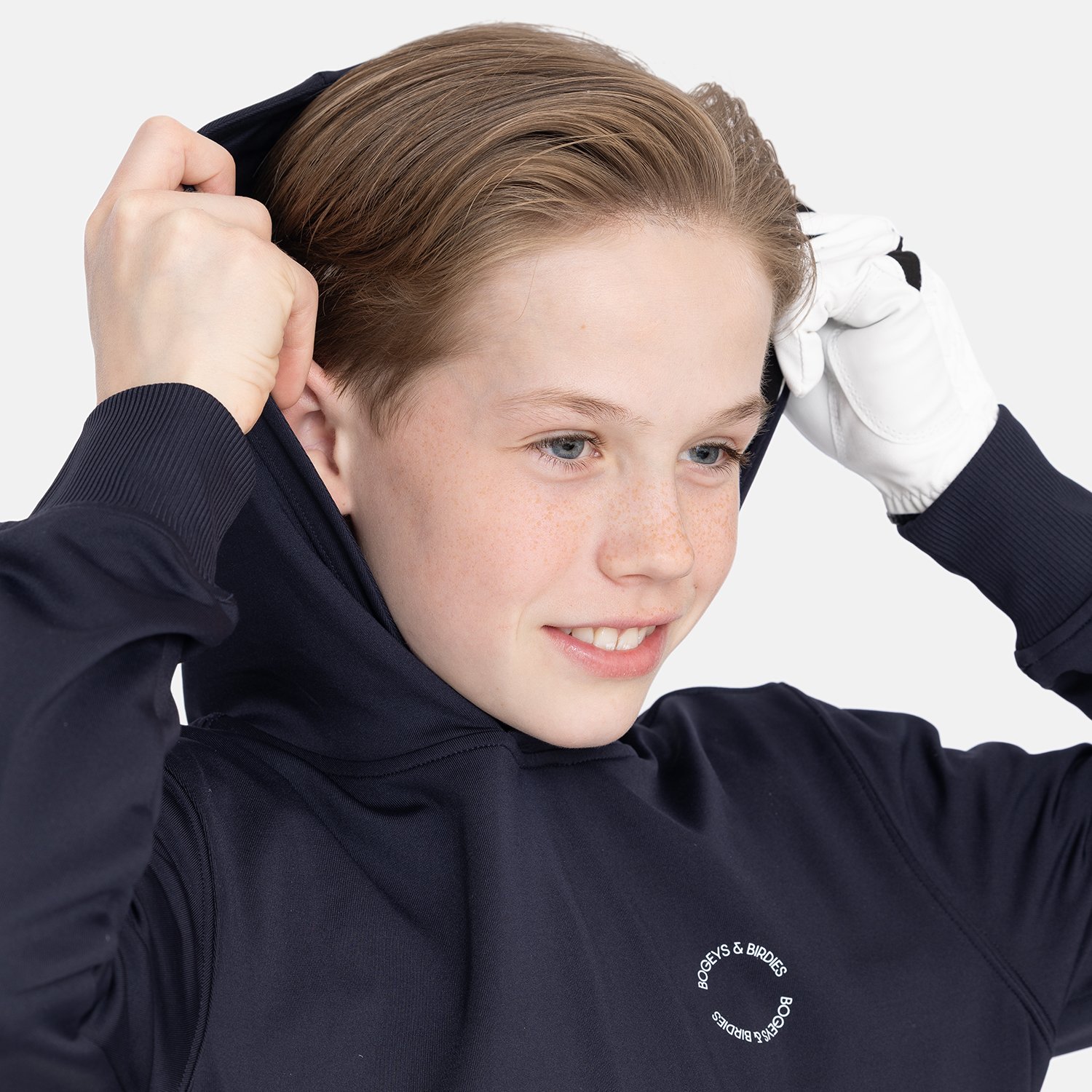 Jr Tech Hood Blå Bogeys & Birdies