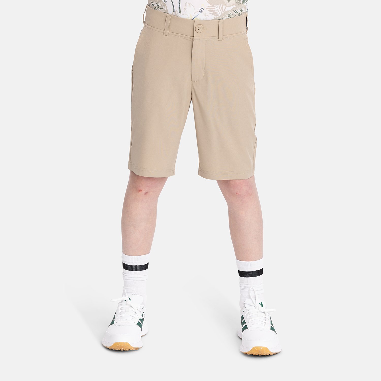 Jr Short 4-Way Stretch Beige Bogeys & Birdies