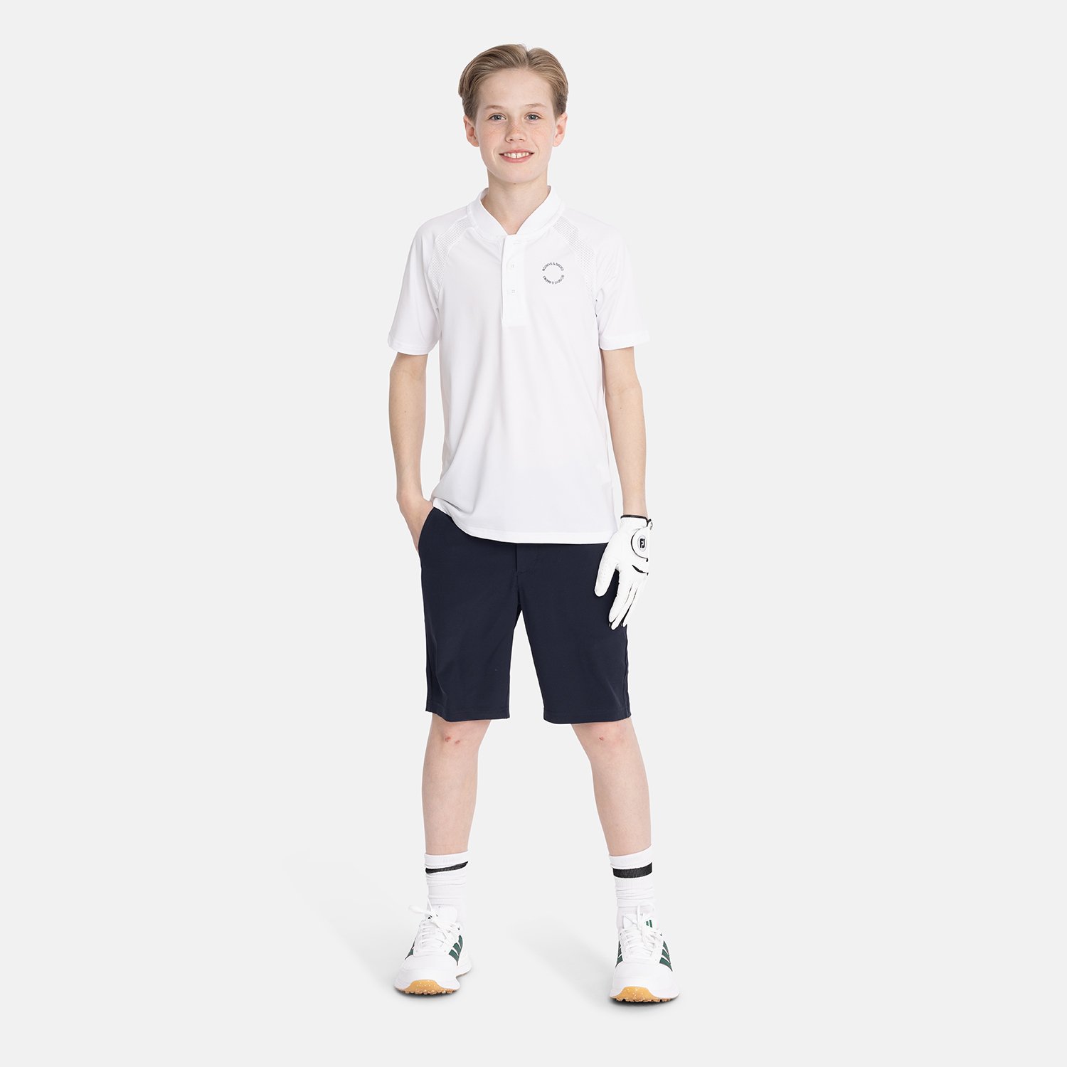 Jr Short 4-Way Stretch Blå Bogeys & Birdies