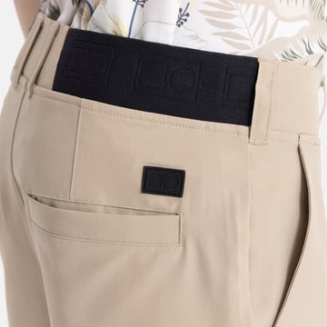 Jr Short 4-Way Stretch Beige Bogeys & Birdies