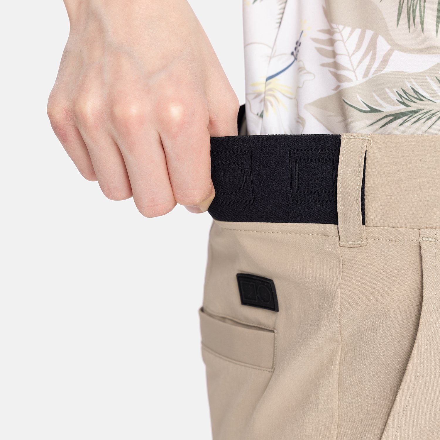 Jr Short 4-Way Stretch Beige Bogeys & Birdies