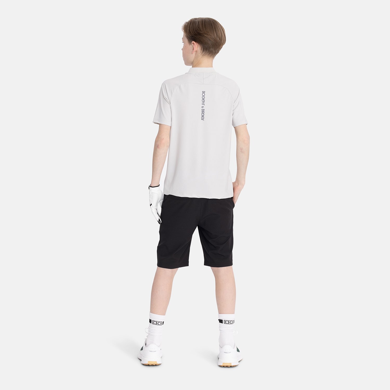 Jr Short 4-Way Stretch Svart Bogeys & Birdies