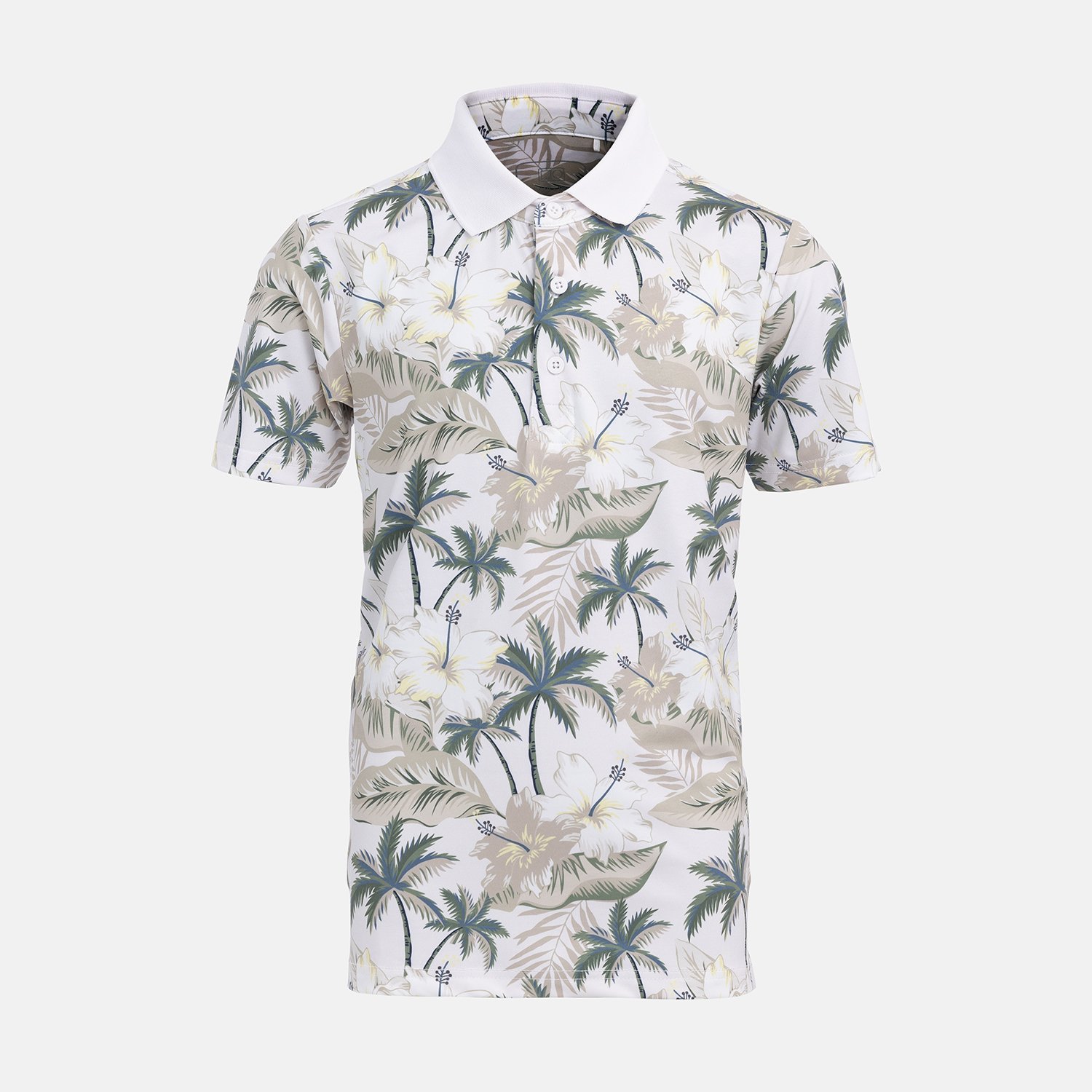 Jr Tech Pique AOP Flowerprint Bogeys & Birdies