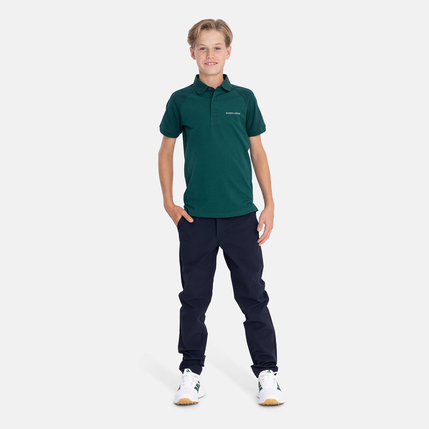 Jr Cotton Tech Raglan 2-Tone Grün