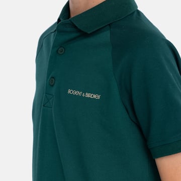 Jr Cotton Tech Raglan 2-Tone Grøn Bogeys & Birdies