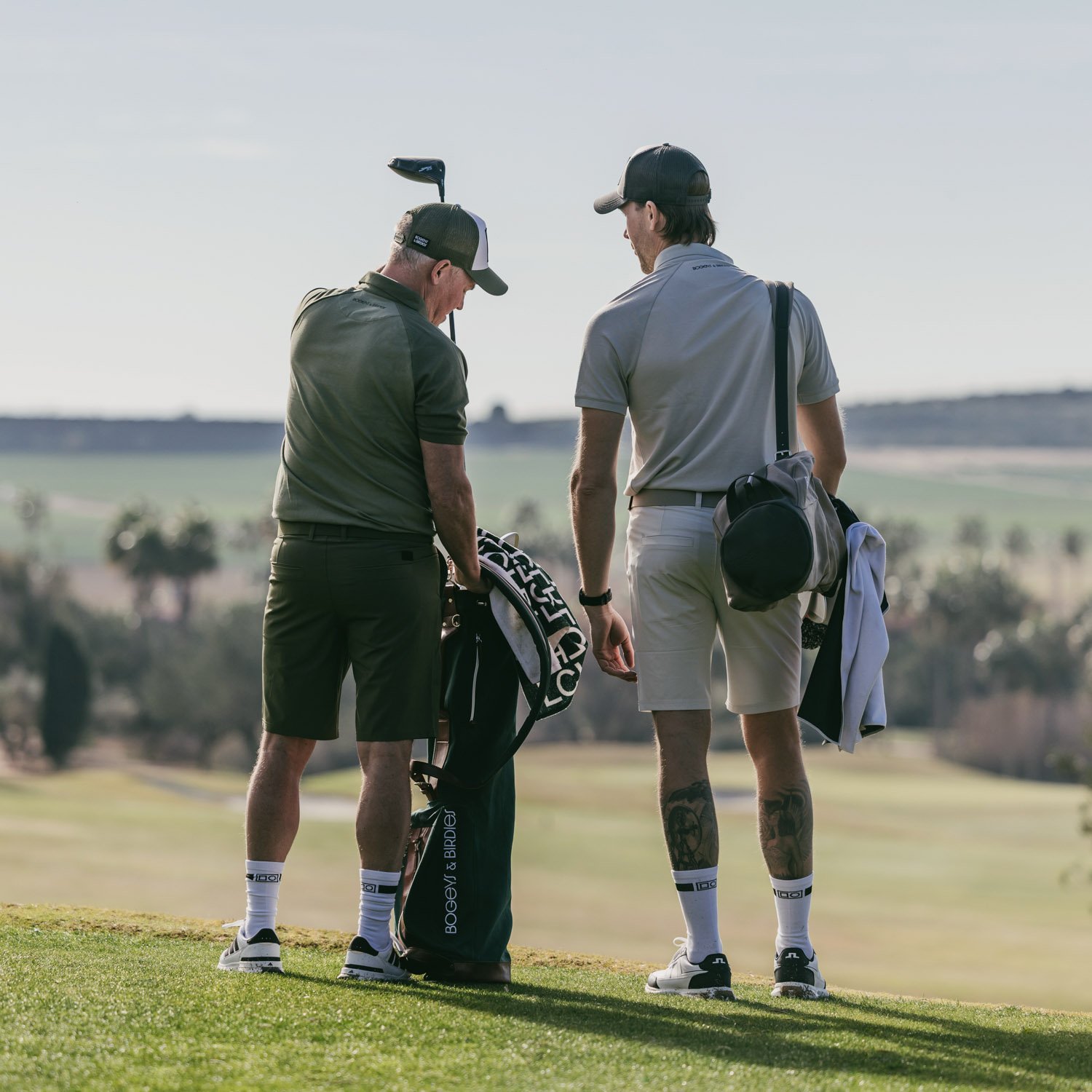 Lets Golf Sock Weiß Bogeys & Birdies