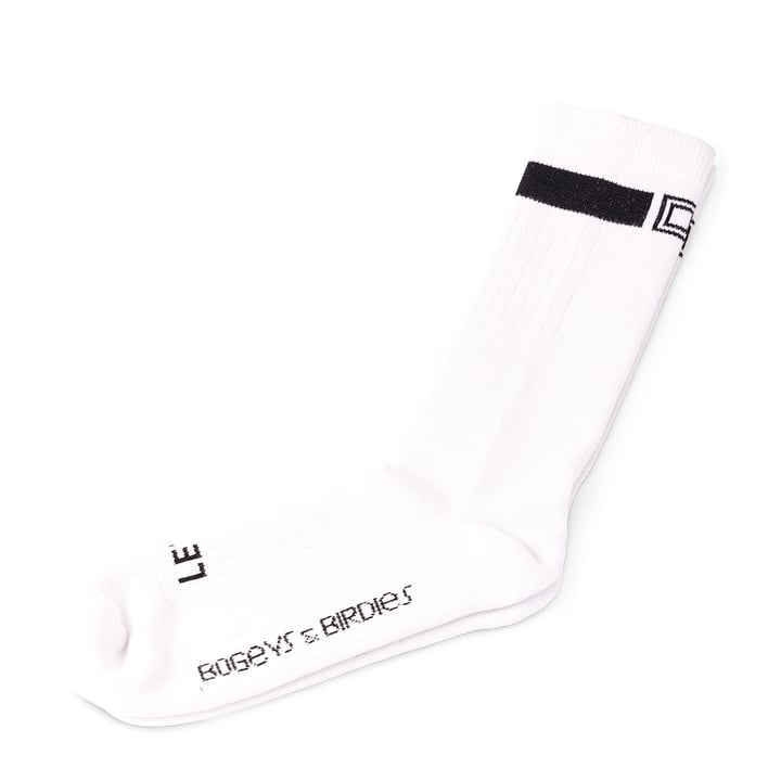 Lets Golf Sock Blanche Bogeys & Birdies