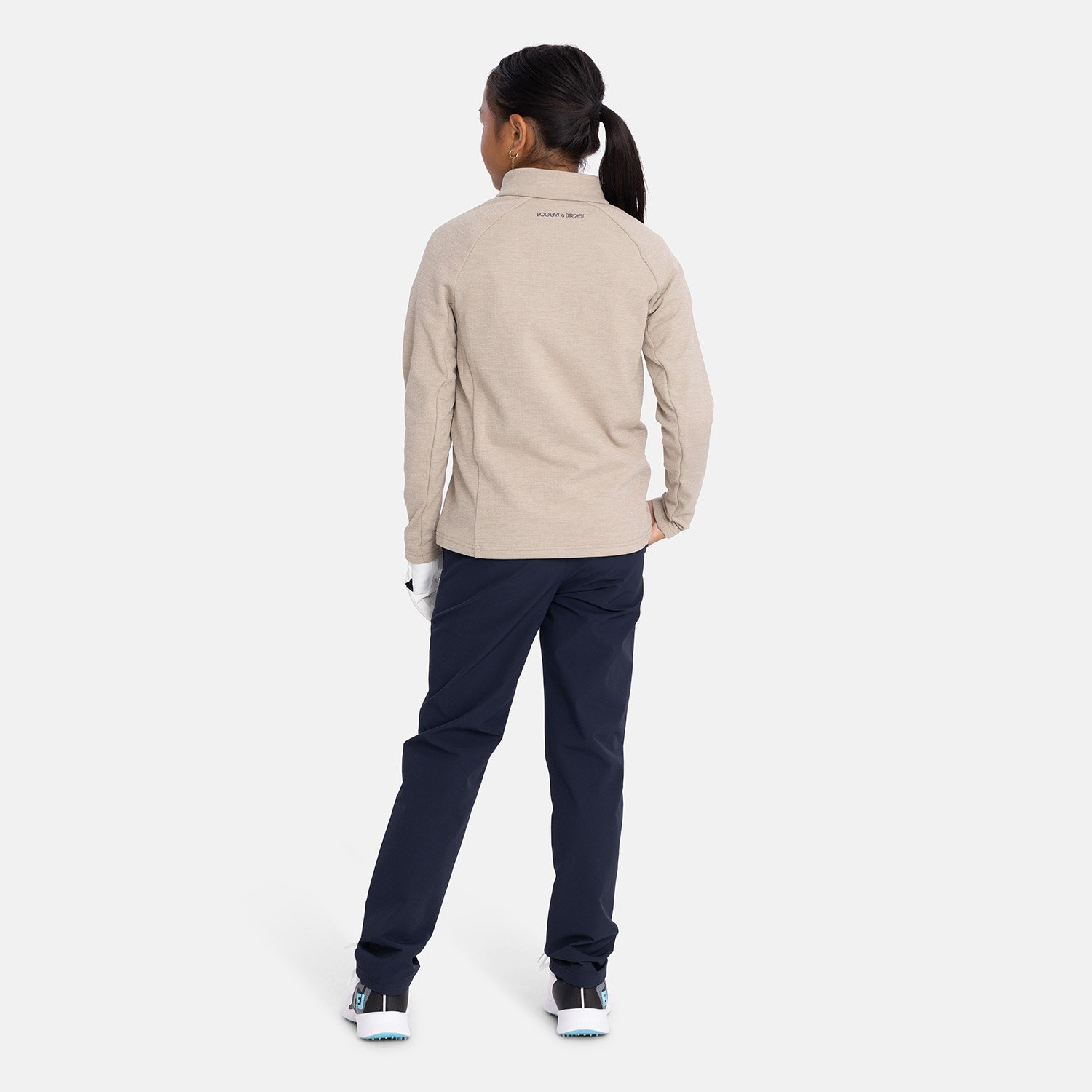 Jr Tech Waffle Midlayer Beige Bogeys & Birdies Jr Tech Waffle Midlayer Beige Bogeys & Birdies
