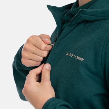 Jr Tech Hood Waffle Midlayer Grøn Bogeys & Birdies