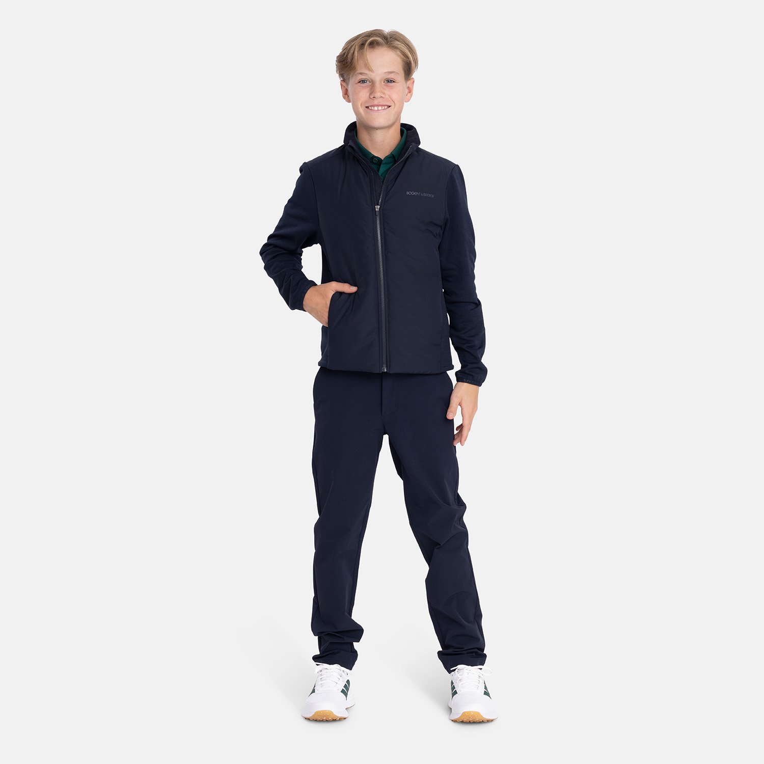 Jr Tech Hybrid Jacket Blå Bogeys & Birdies Jr Tech Hybrid Jacket Blå Bogeys & Birdies