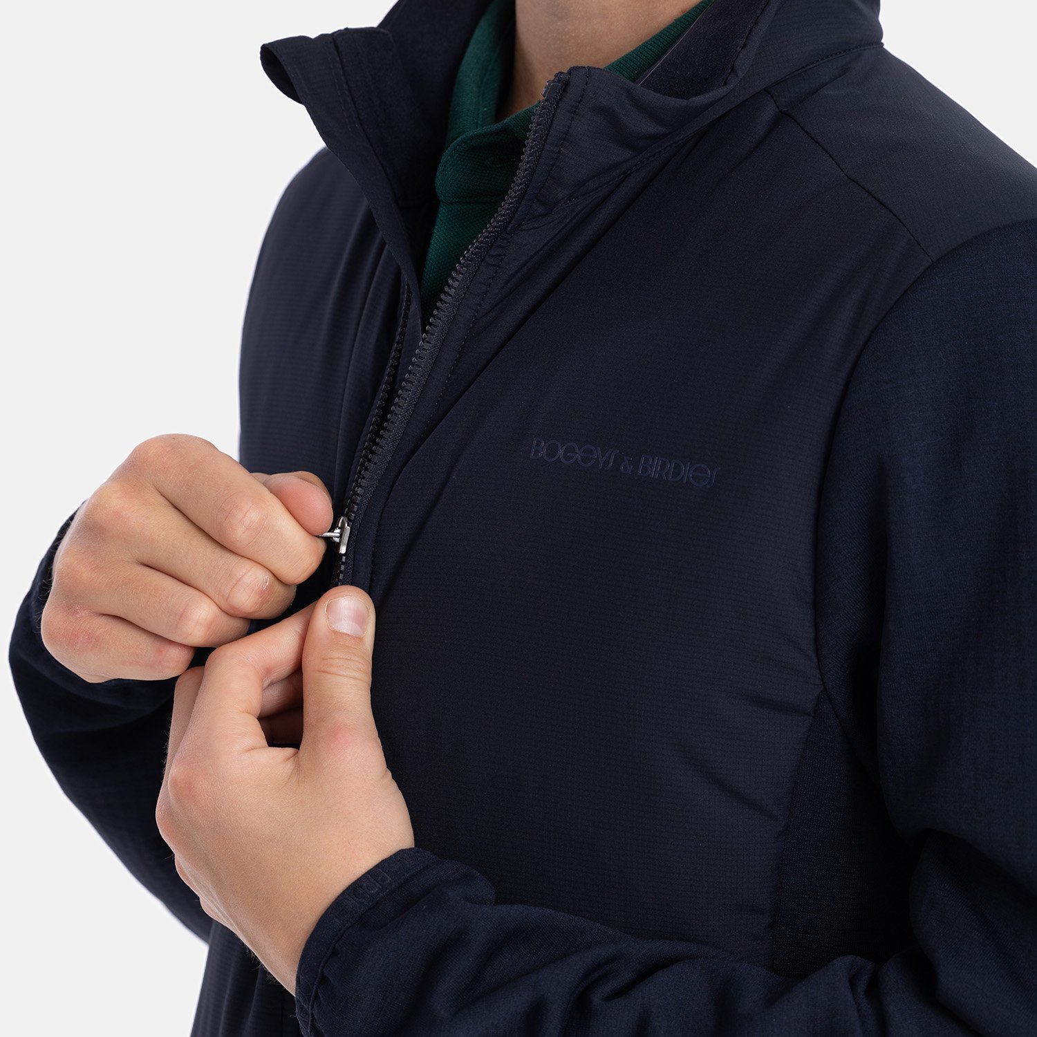 Jr Tech Hybrid Jacket Blå Bogeys & Birdies Jr Tech Hybrid Jacket Blå Bogeys & Birdies