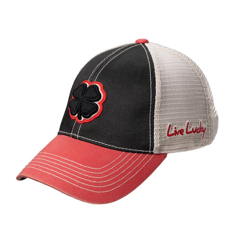 Two Tone Vintage Black Red Beige