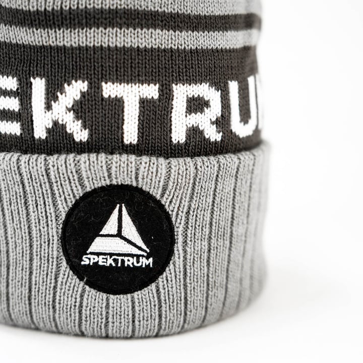 Pom Pom Beanie Grå Spektrum