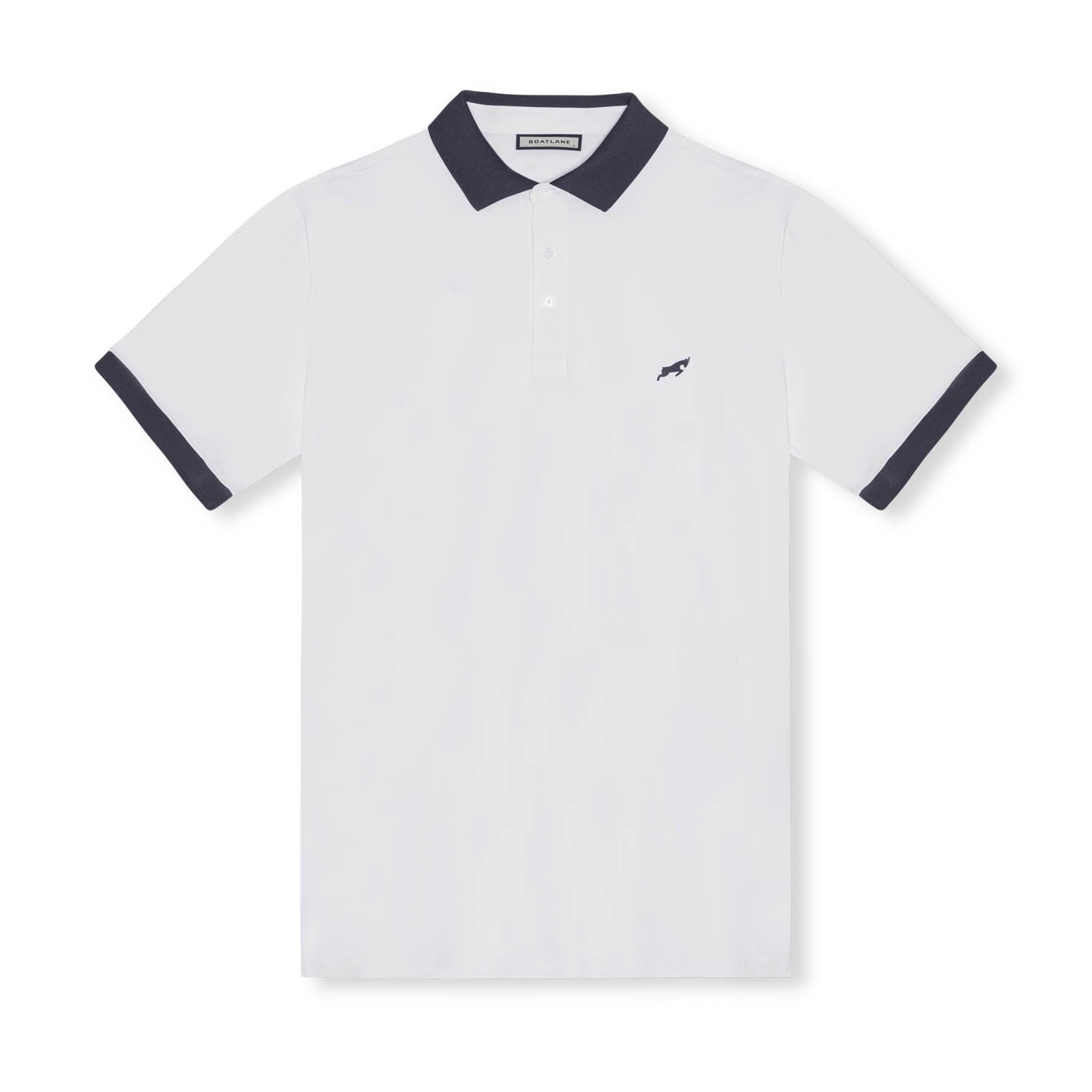 Golf Tech Polo Vit Blå