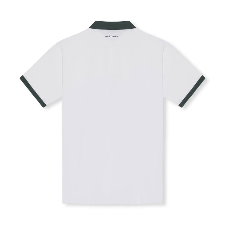 Golf Tech Polo Weiß Grün Goatlane Golf Tech Polo Weiß Grün Goatlane