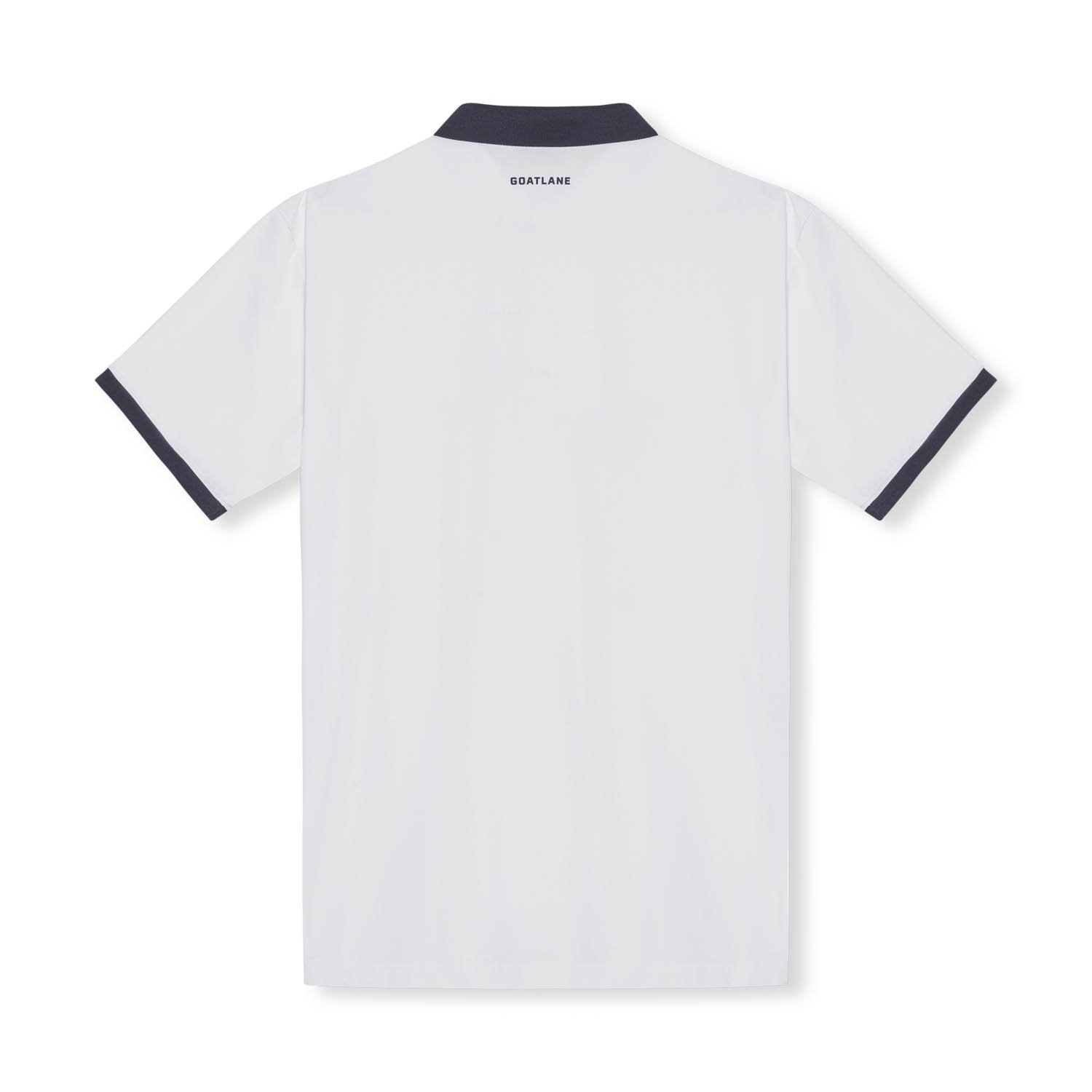 Golf Tech Polo Vit Blå Goatlane