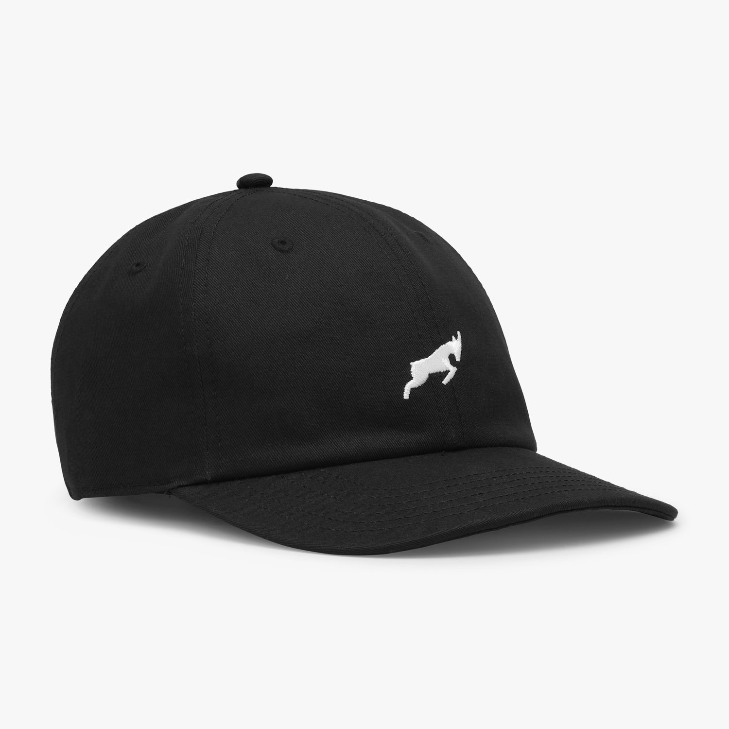 Cotton Dad Cap Schwarz Goatlane