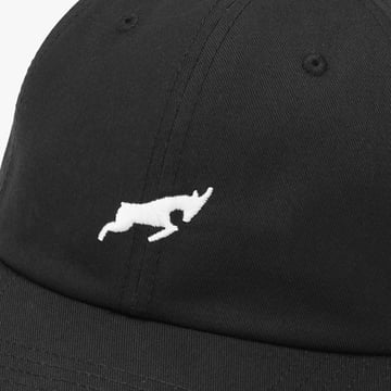 Cotton Dad Cap Schwarz Goatlane