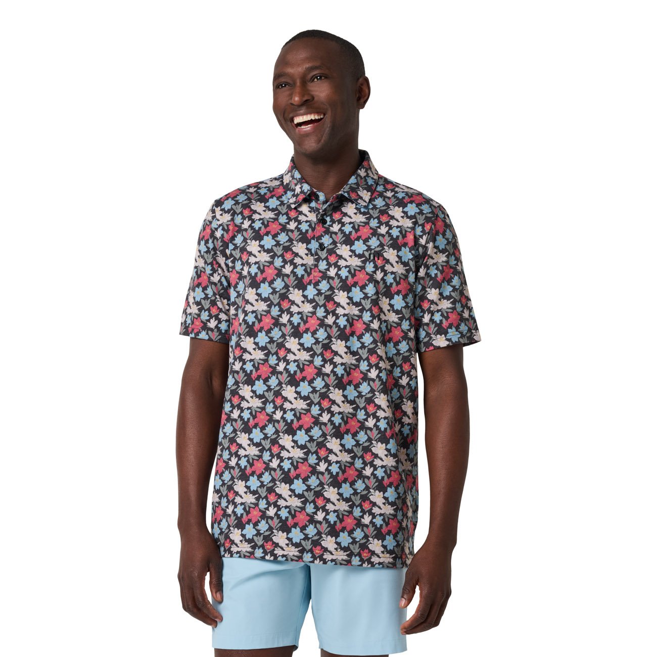 Featherweight Fairway Fit Polo Black Travis Mathew