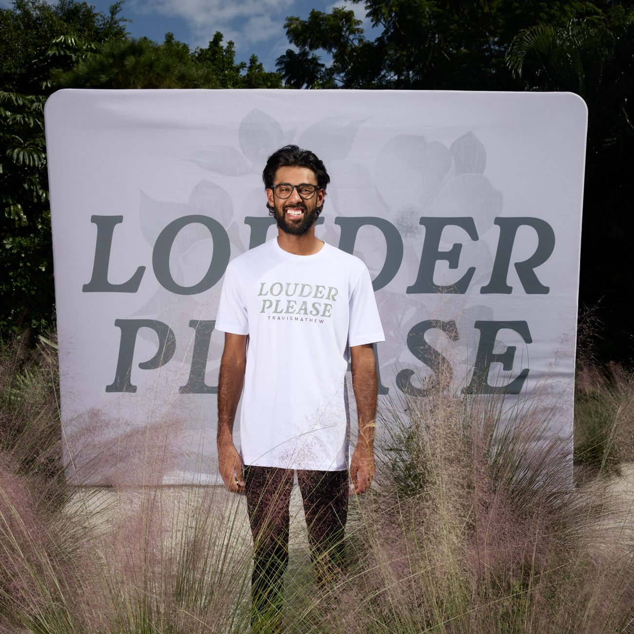 Louder Please Tee Hvid Travis Mathew