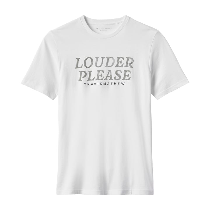 Louder Please Tee Hvid Travis Mathew
