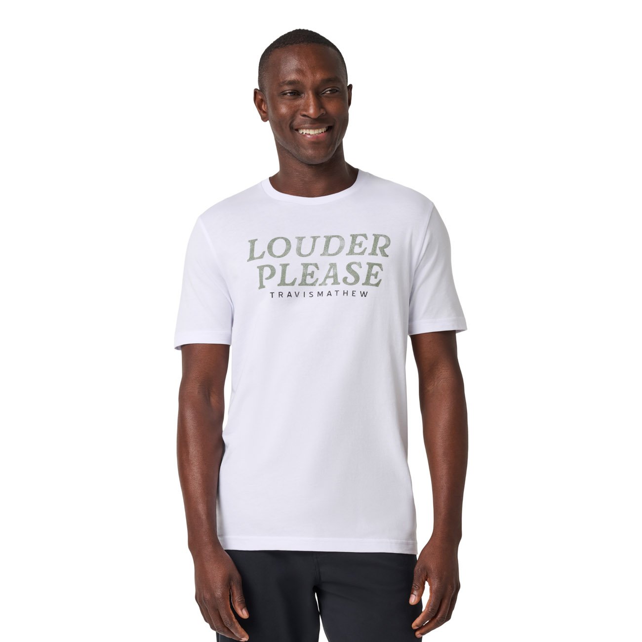 Louder Please Tee Hvid Travis Mathew