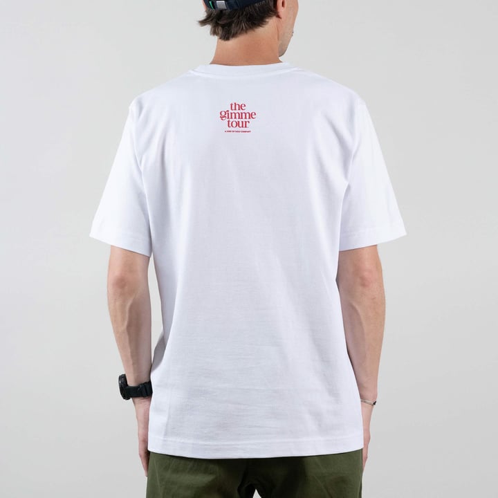 T-Shirt Play Blades White The Gimme Tour