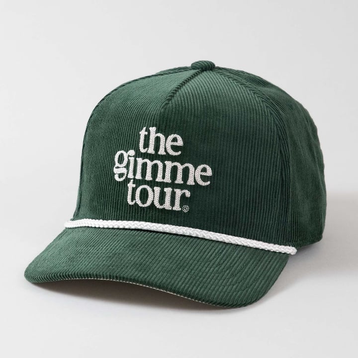 The Gimme Tour Cord Snapback Grön The Gimme Tour